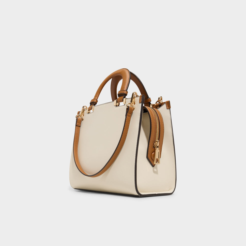 Almarisaa in Tan Combo - Satchel bag
