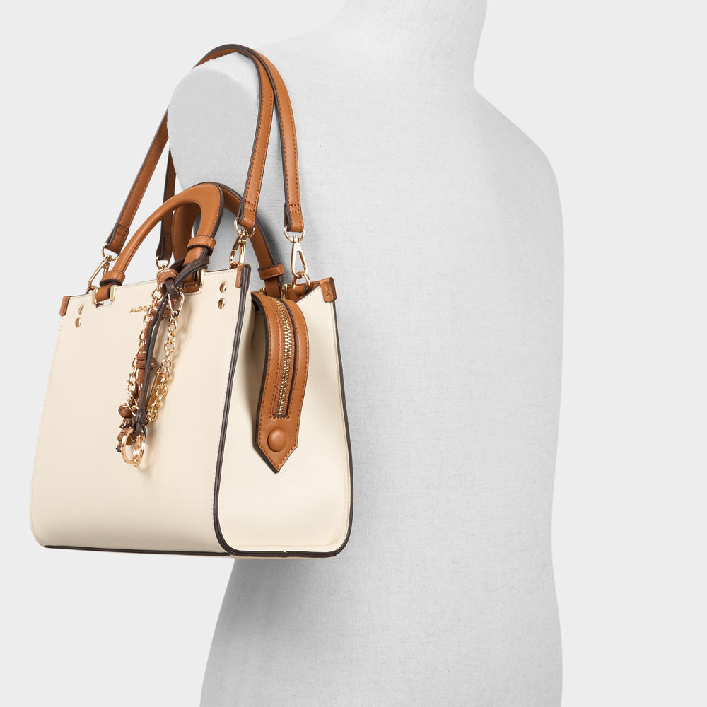 Almarisaa in Tan Combo - Satchel bag