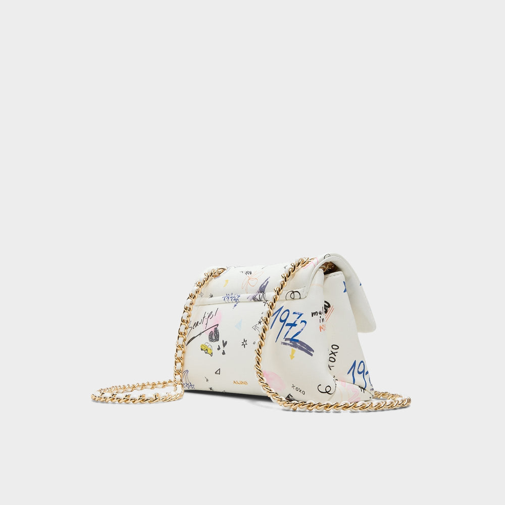 Doodlesoftpufff in White Combo - Crossbody bag