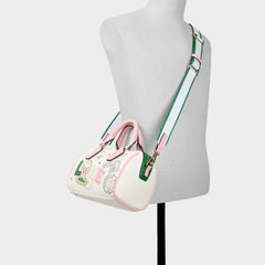 Fisney White Combo Women's Mini bags - Barrel bag