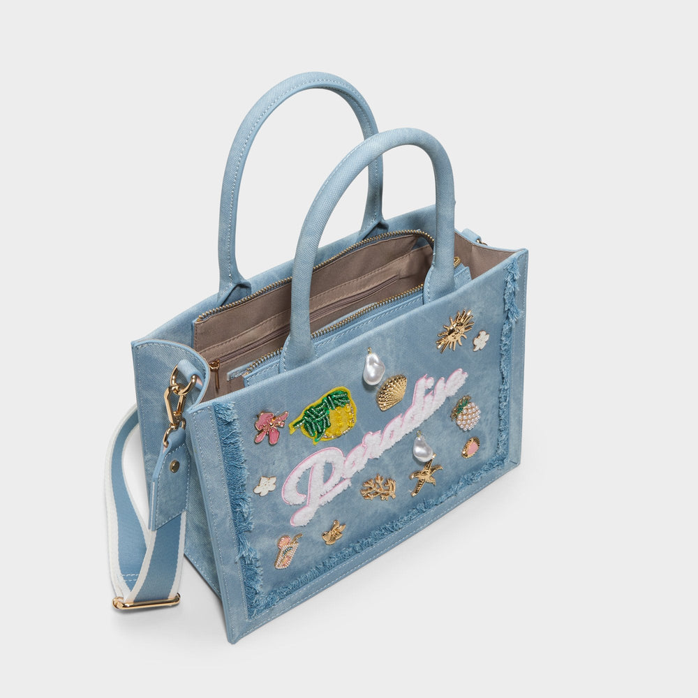 Paradisetotee in Denim - Satchel bag