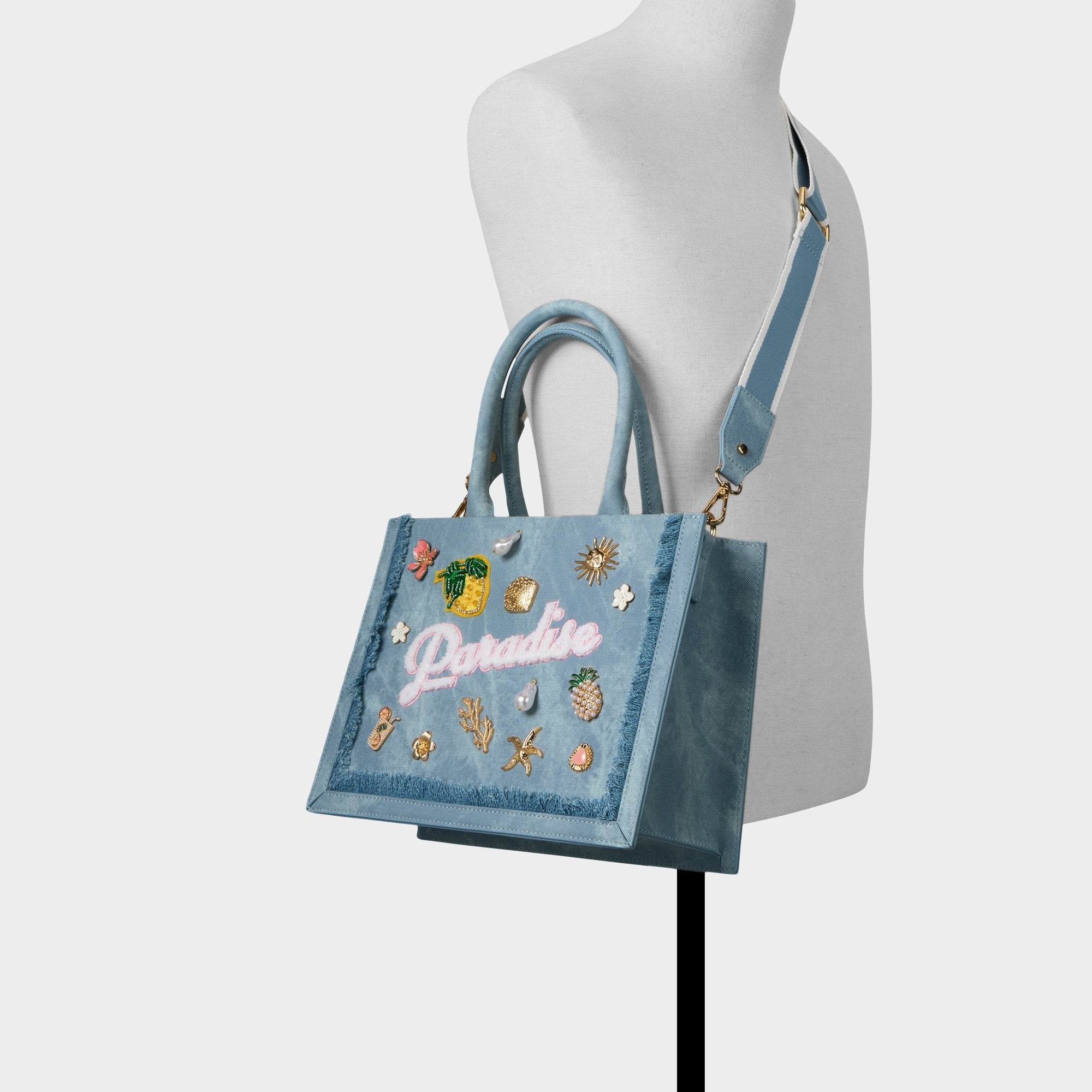 Paradisetotee in Denim - Satchel bag