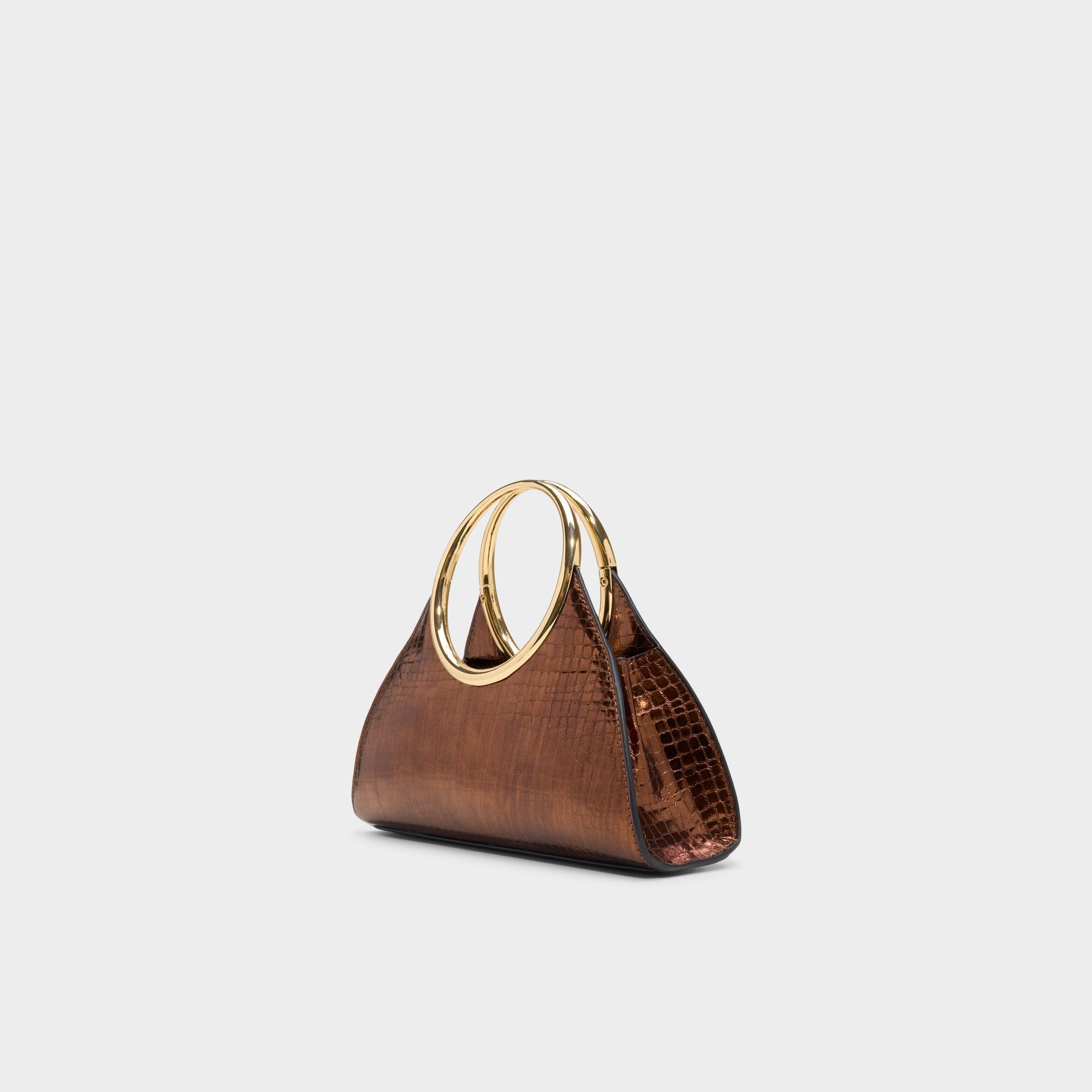 Alayamoonn in Bronze - Top handle bag