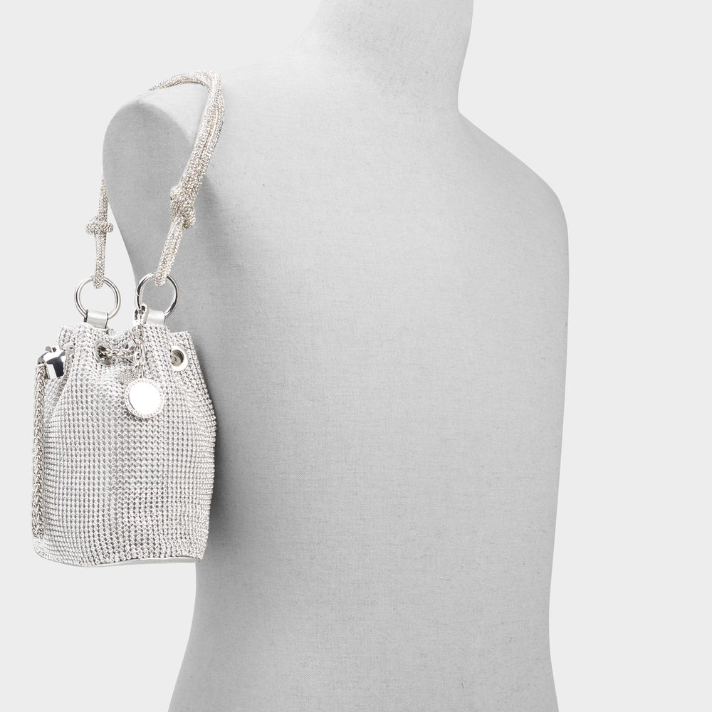 Marvelax Silver Women's Top Handle Bags - Bucket bag