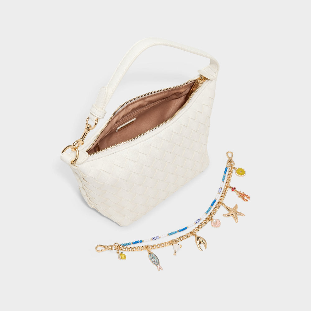 Frankiewoven White Women's Shoulder Bags - Shoulder bag