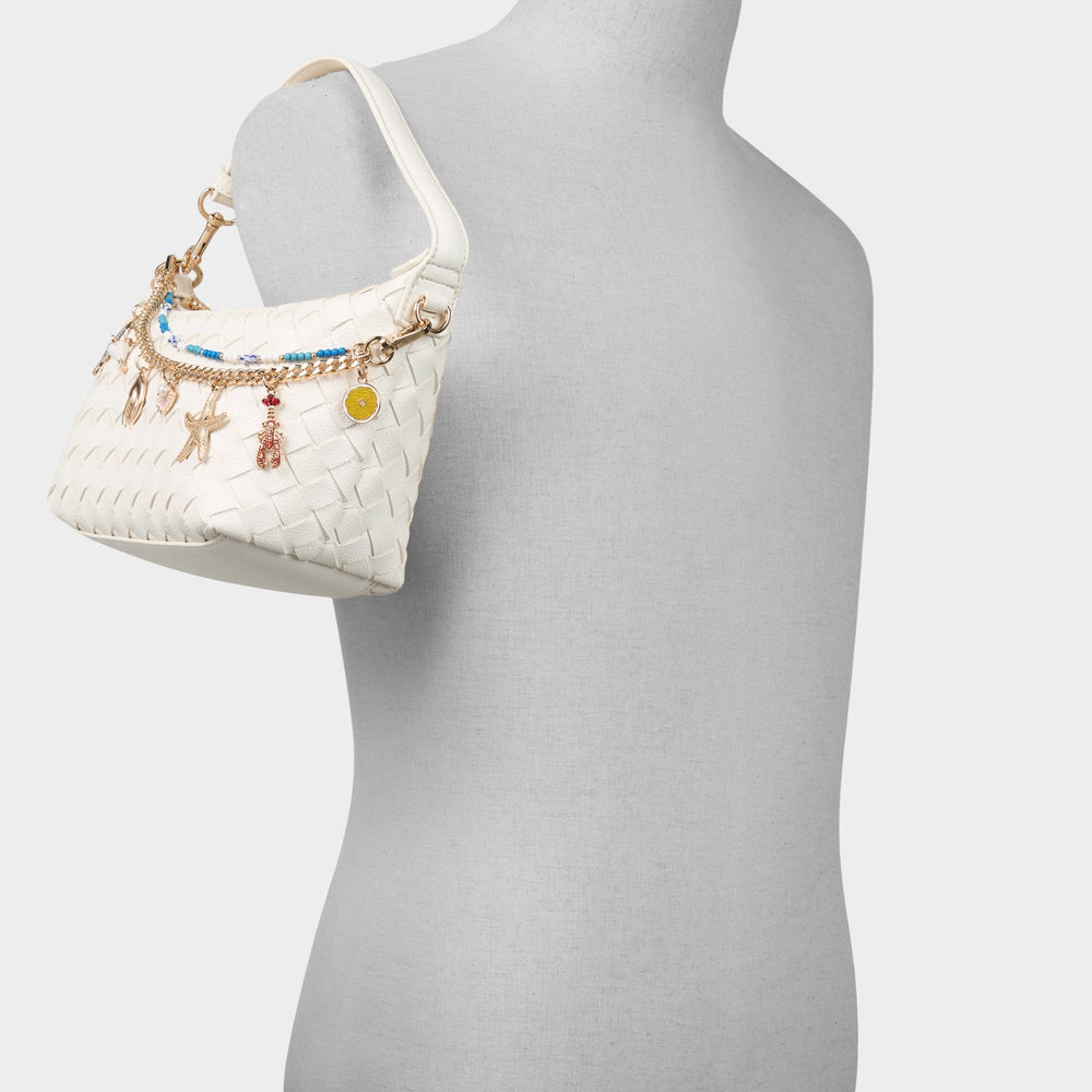Frankiewoven White Women's Shoulder Bags - Shoulder bag
