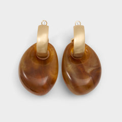 Mystarya in Other Brown - Statement earrings