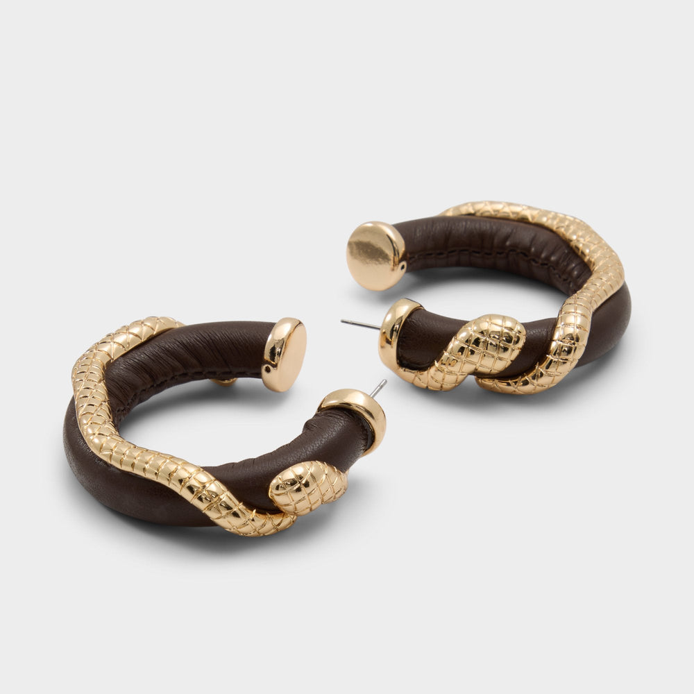 Snakella in Light Brown - Earrings