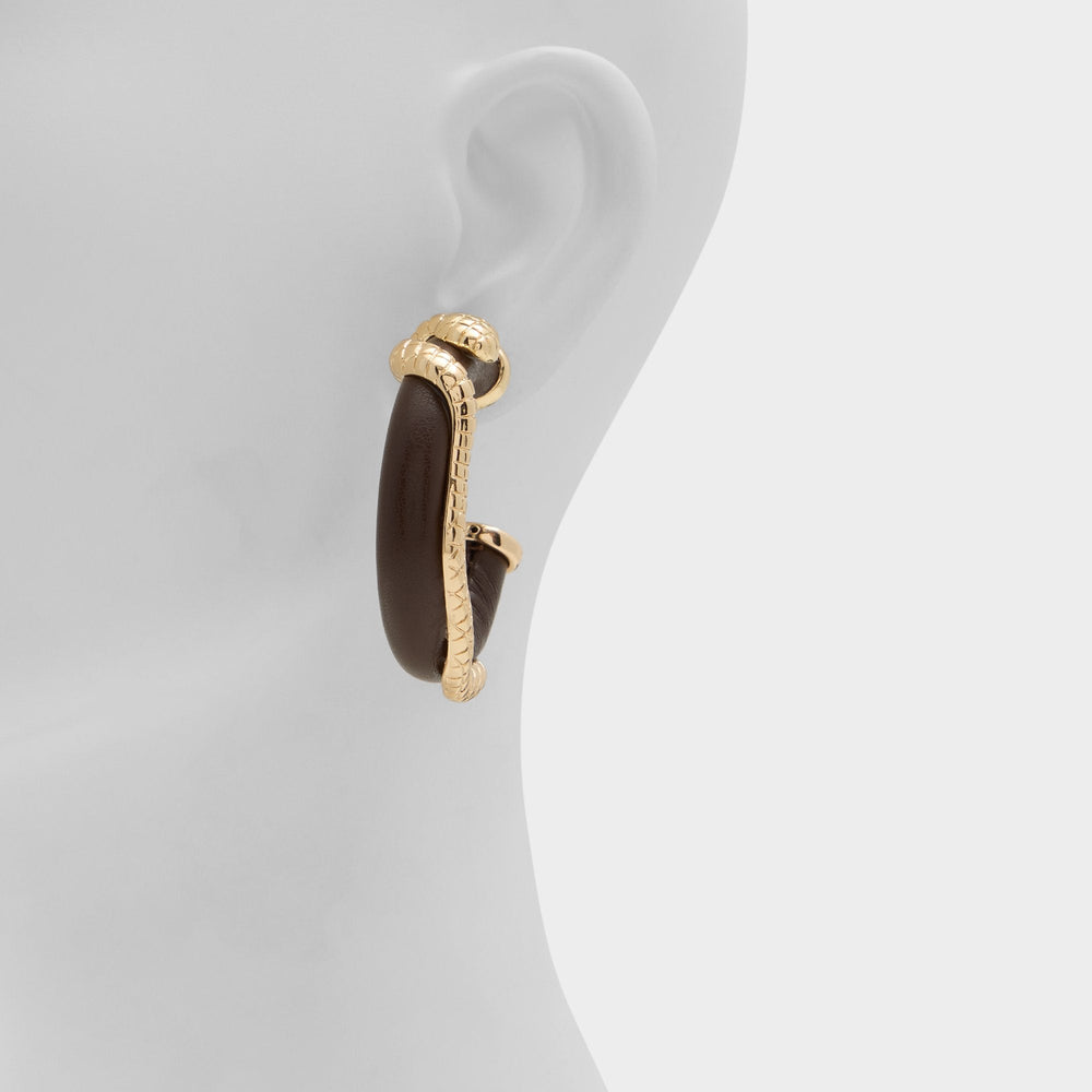 Snakella in Light Brown - Earrings