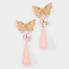 Papillara in Light Pink - Statement earrings