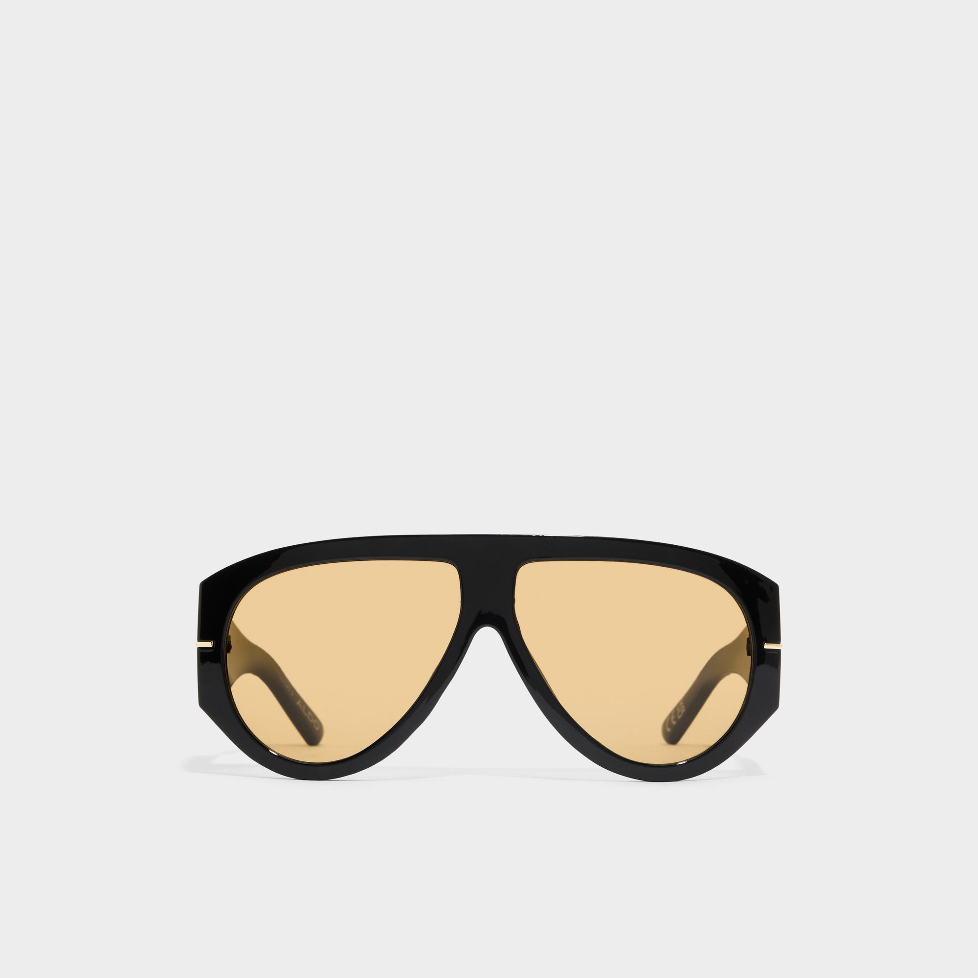 Kristiinaa in Black Gold Multi - Aviator sunglasses