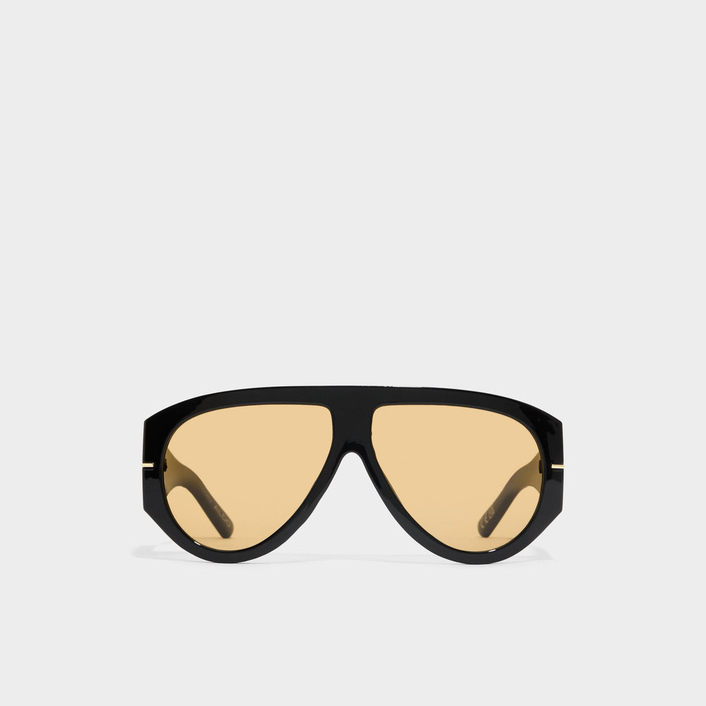 Kristiinaa in Black Gold Multi - Aviator sunglasses