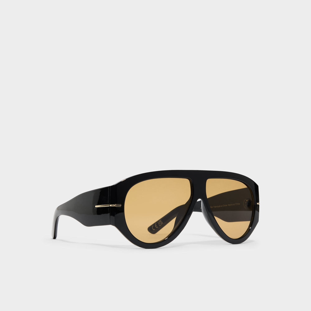 Kristiinaa in Black Gold Multi - Aviator sunglasses