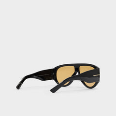 Kristiinaa in Black Gold Multi - Aviator sunglasses