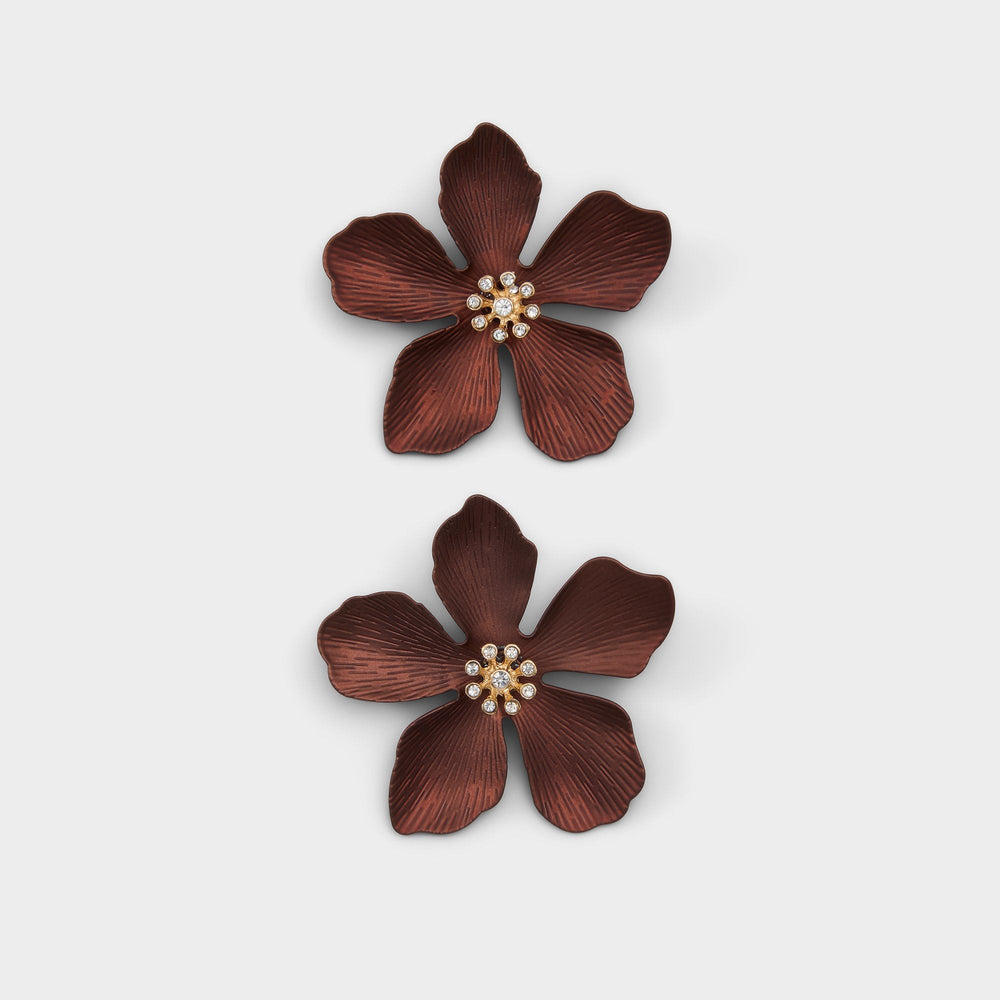 Maflorra in Brown - Statement earrings