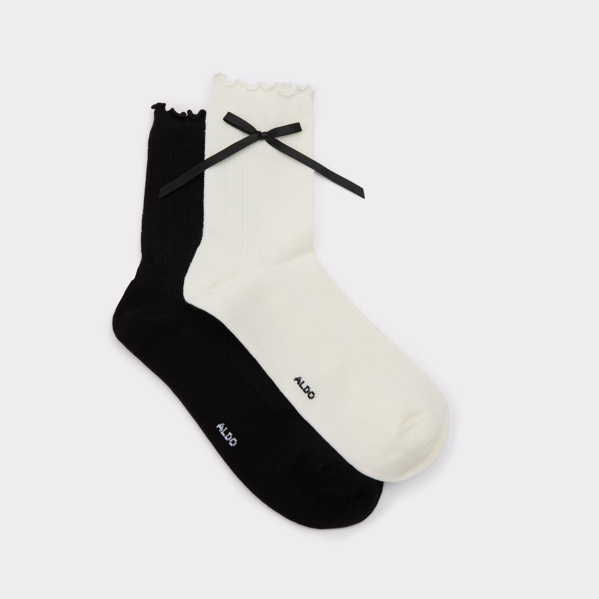 Cutiebow in Black White - Socks