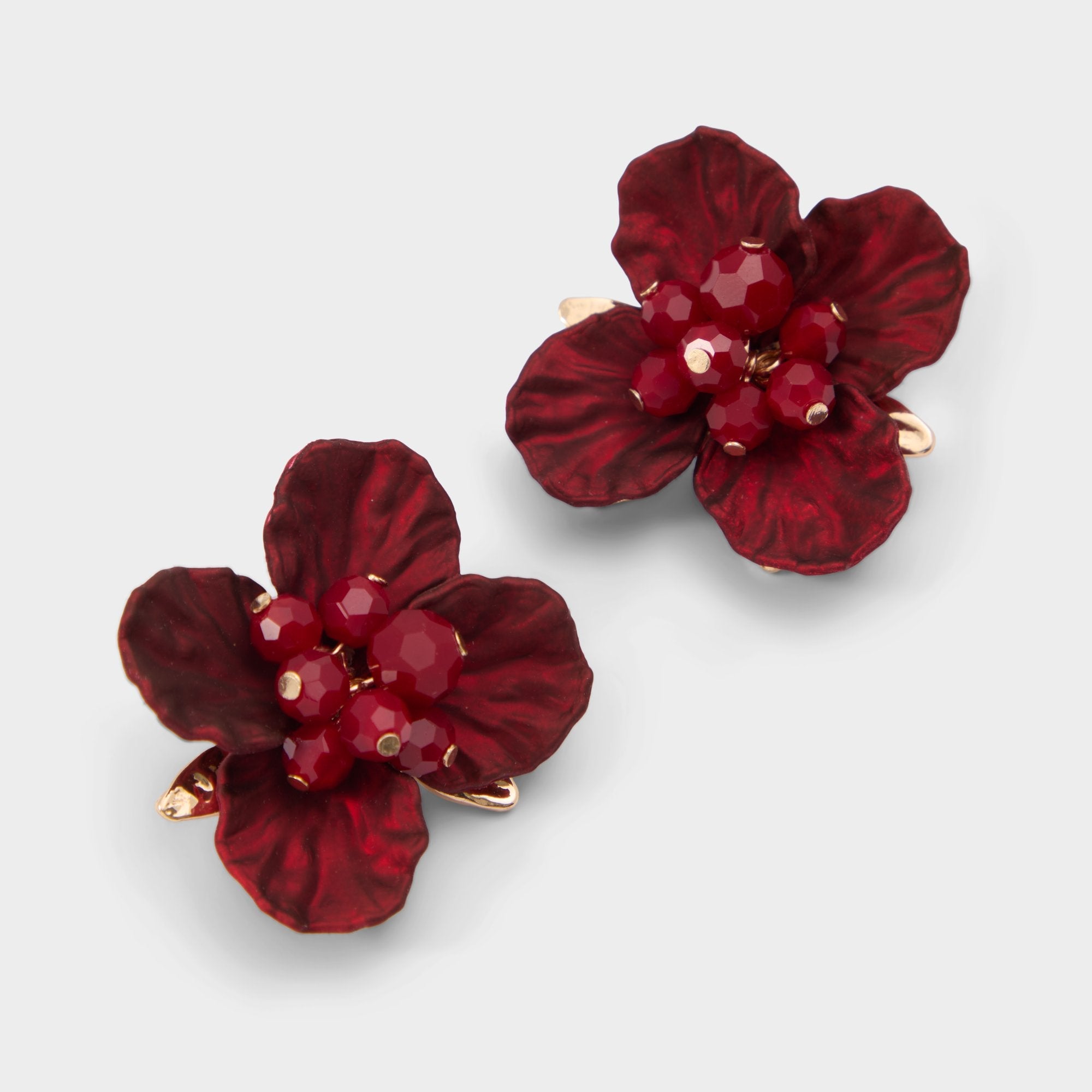 Bamey in Bordo - Statement earrings