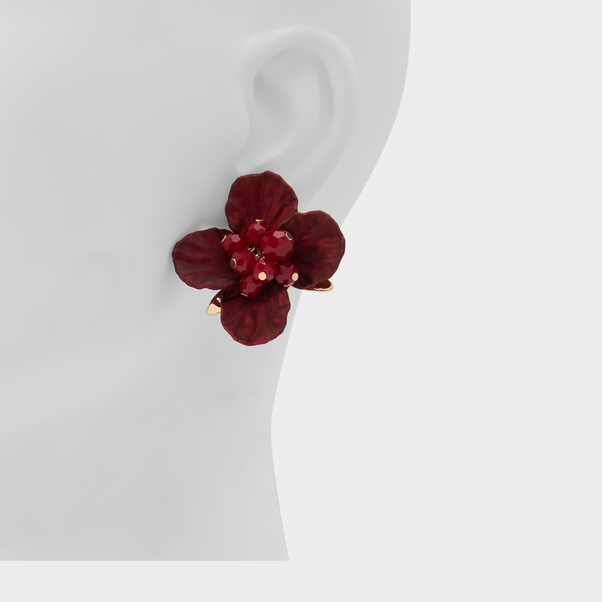 Bamey in Bordo - Statement earrings