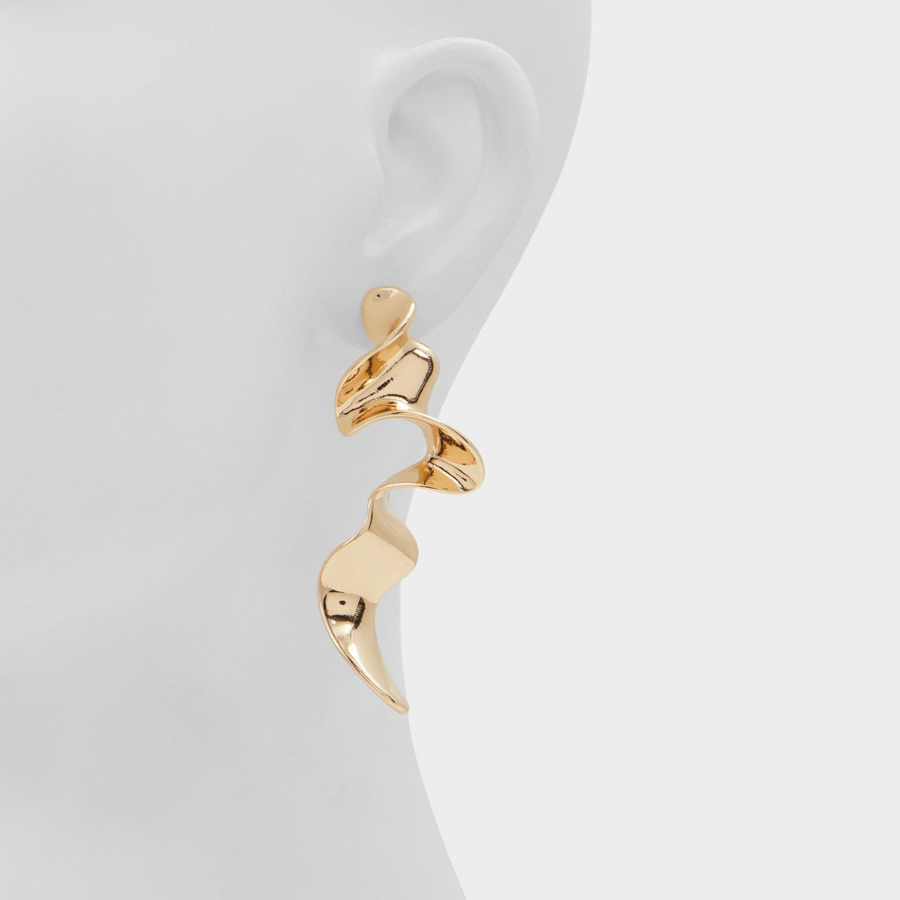 Triral Gold Women's Earrings - Drop earrings