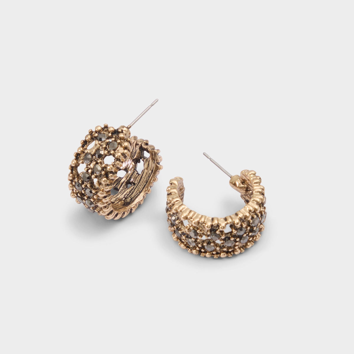 Maplevale in Grey - Hoop earrings