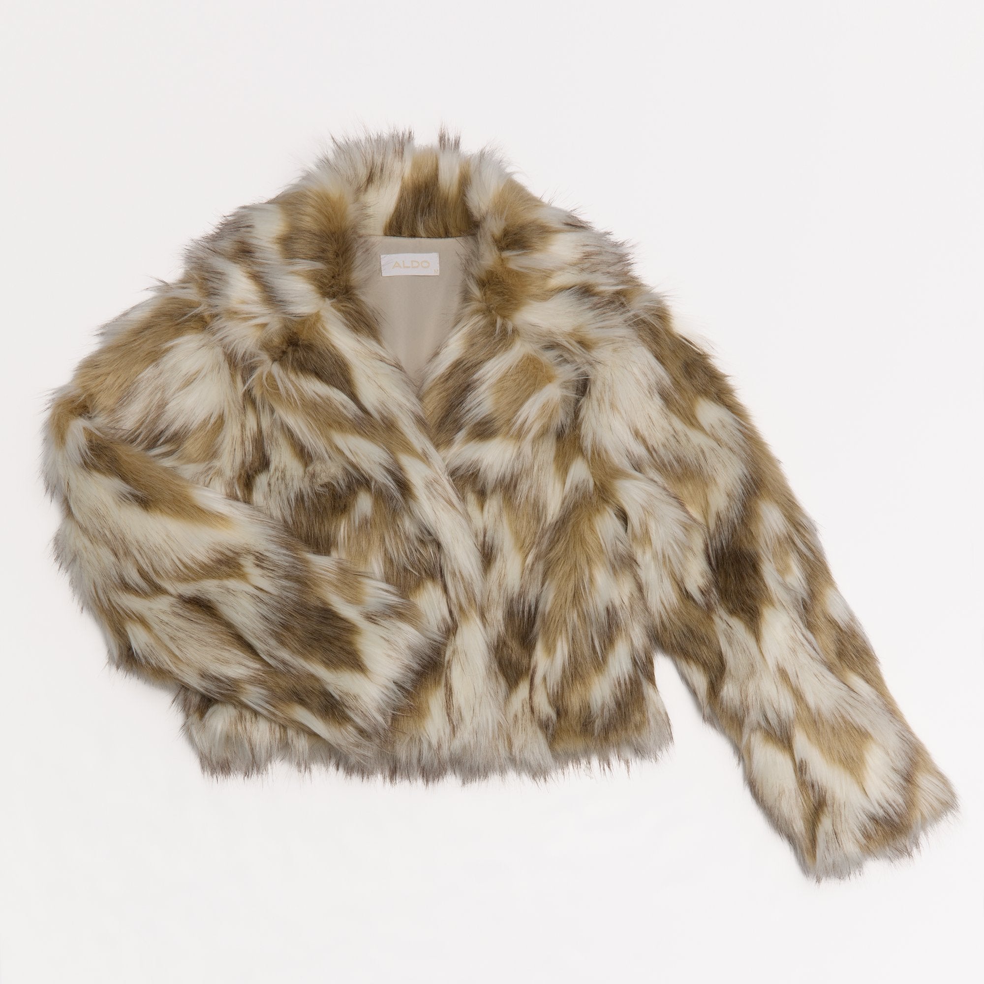 Alpenglow in Ice - Faux fur jacket