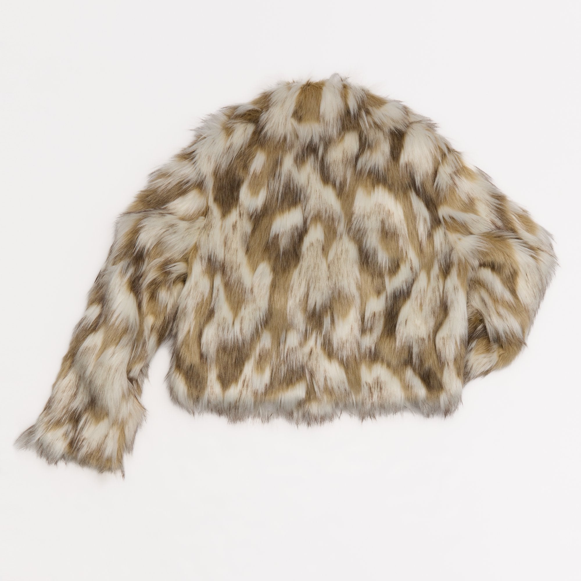 Alpenglow in Ice - Faux fur jacket