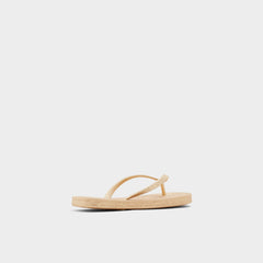 Aloomba Gold Women's Flats - Flip flop