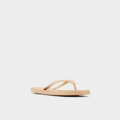 Aloomba Gold Women's Flats - Flip flop