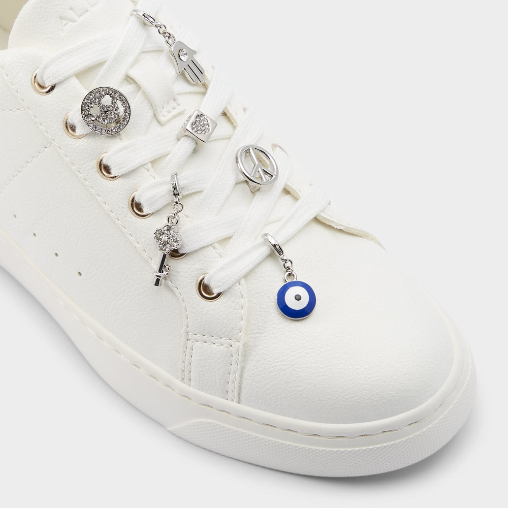 Lacecharms Silver/Clear Multi Women's Shoe Charms & Laces - Shoe charms