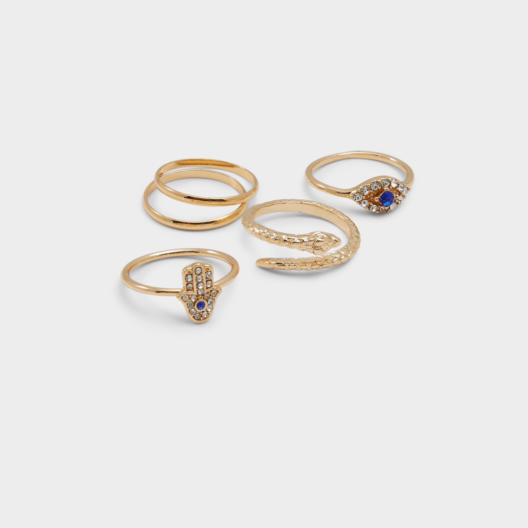 Eyeenvy Light Blue Women's Rings - Stackable rings