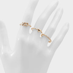 Sweetyheart Gold/Clear Multi Women's Cubic Zirconia - Ring