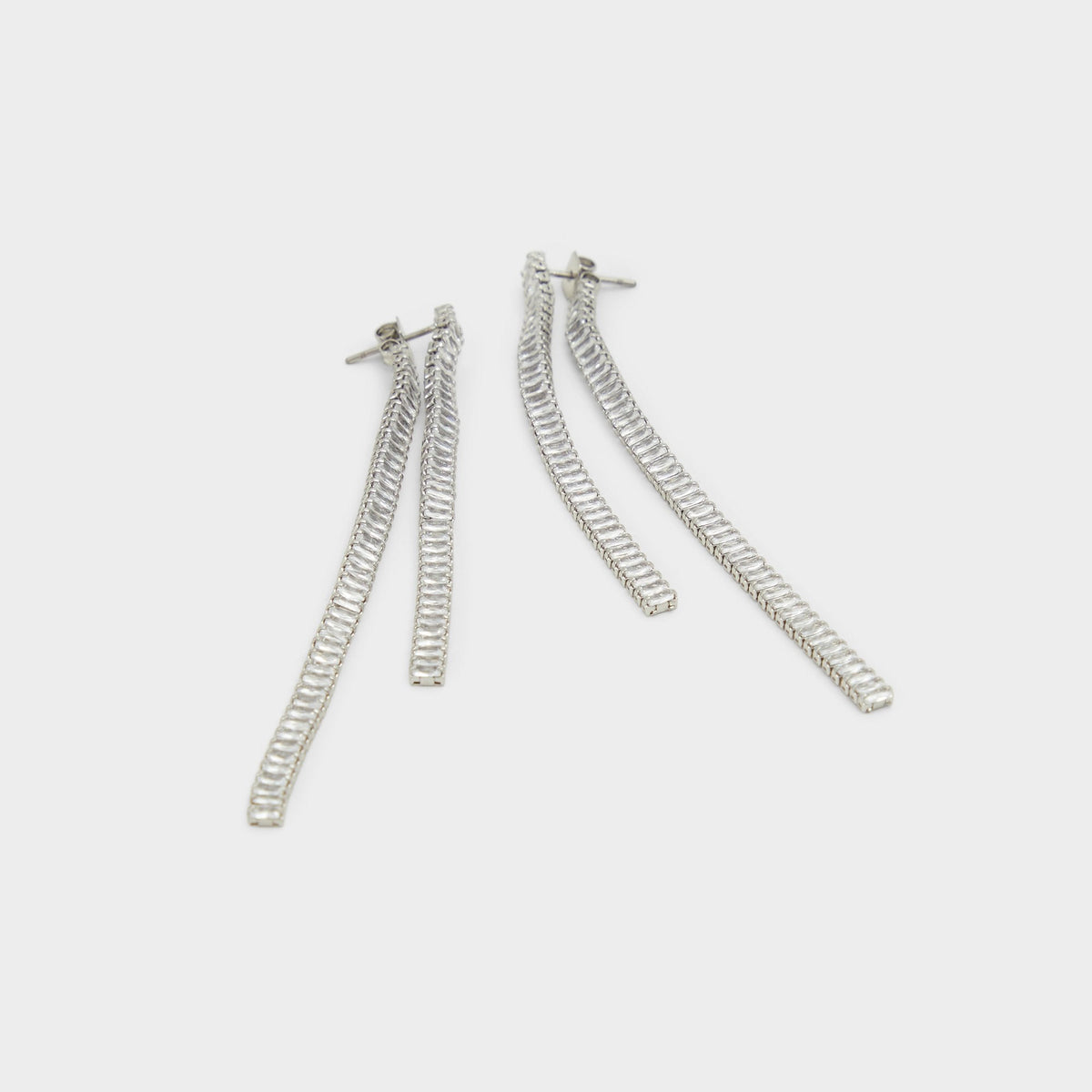 Svetna Silver/Clear Multi Women's Earrings - Drop earrings