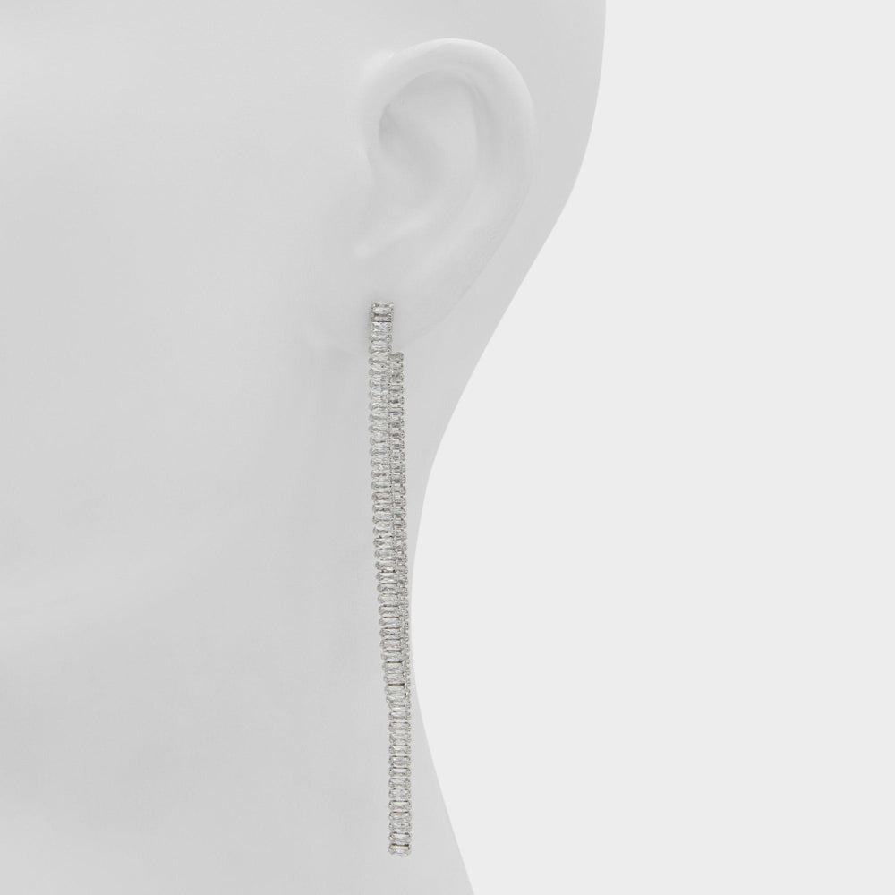 Svetna Silver/Clear Multi Women's Earrings - Drop earrings