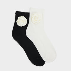 Rosettesocks Black/White Women's Socks - Socks