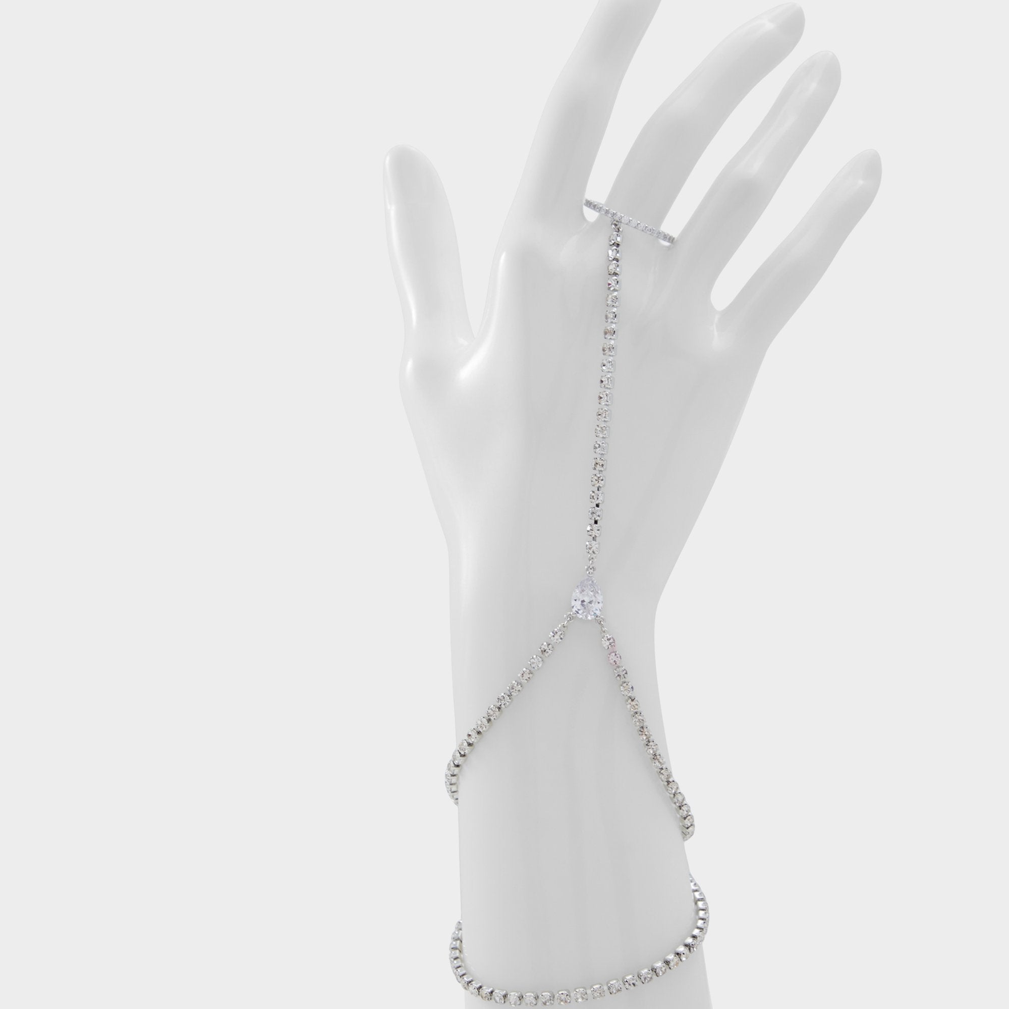 Unenda Silver/Clear Multi Women's Bracelets - Hand chain