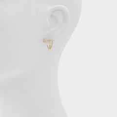 Asieweth Gold/Clear Multi Women's Earrings - Earrings