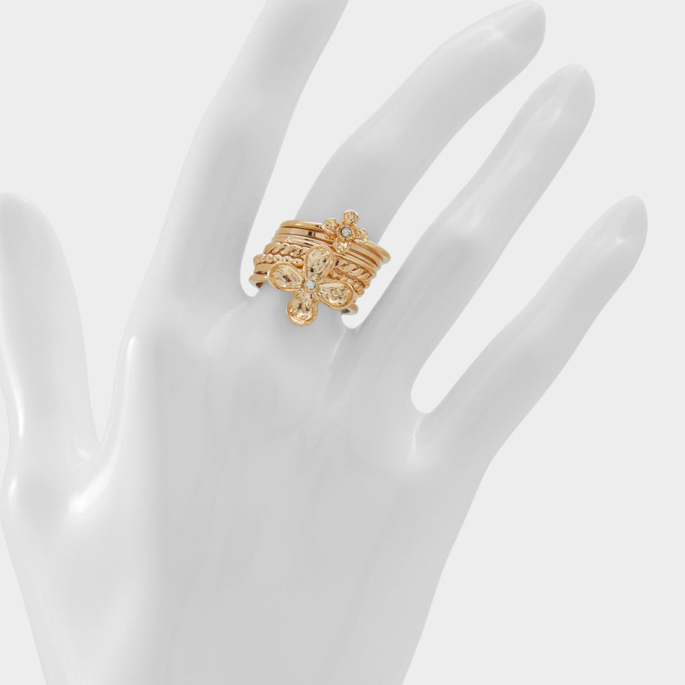 Kiliwiel Gold/Clear Multi Women's Rings - Multi finger rings