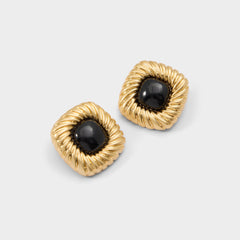 Myrage in Black Gold Multi - Statement earrings