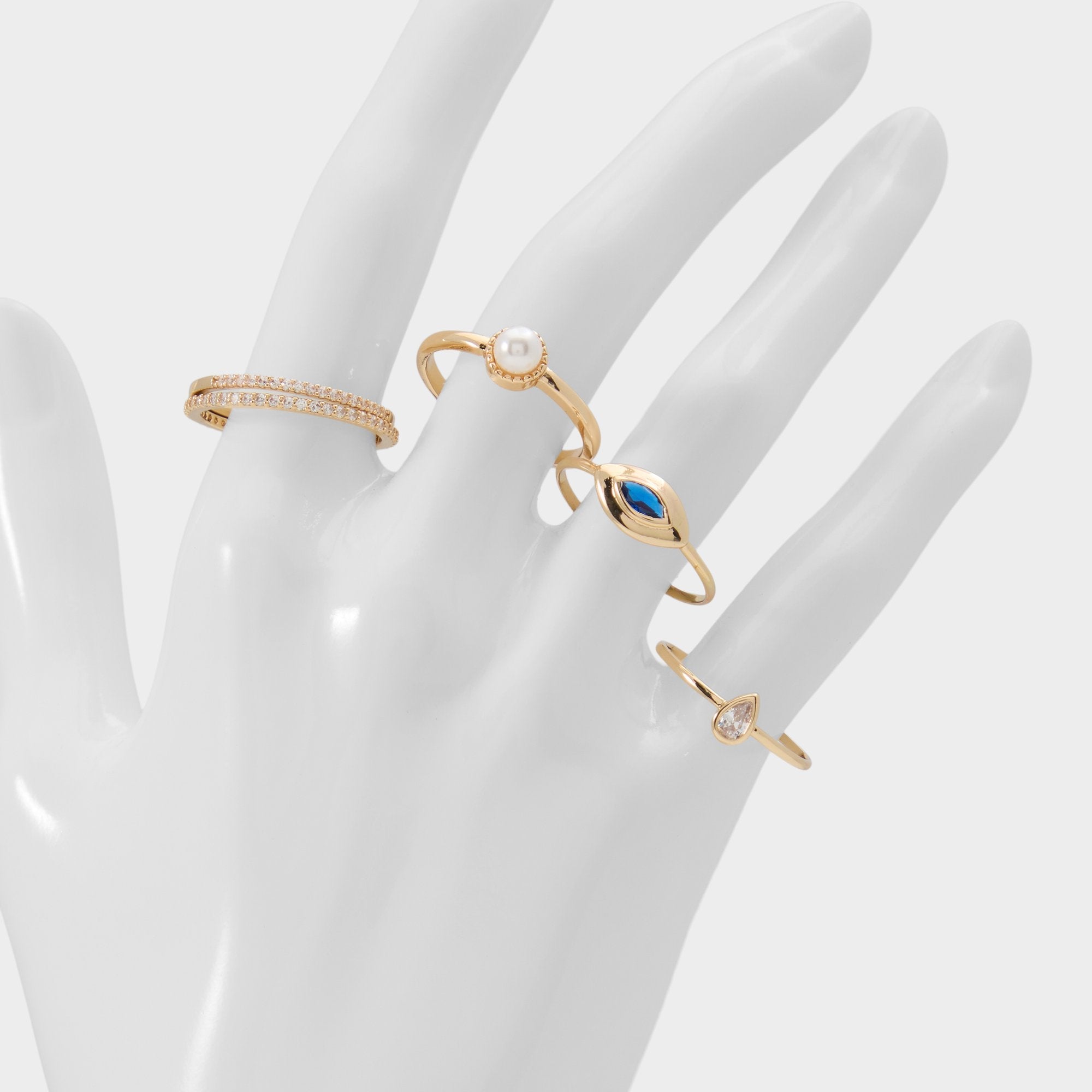 Auraeye in Light Blue - Stackable rings