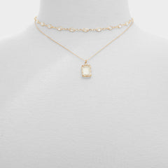Destinie Gold/Clear Multi Women's Necklaces - Layered necklace