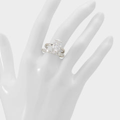 Ovalsparkles in Silver Clear Multi - Ring