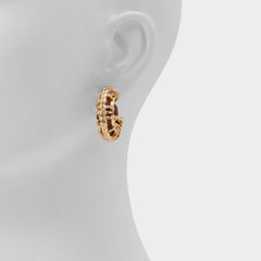 Cagedhoop in Other Brown - Hoop earrings