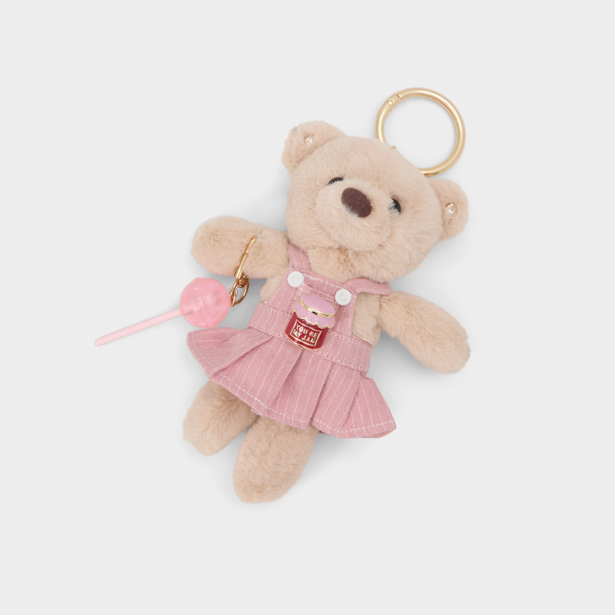 Snugglepop in Light Pink - Bag charm