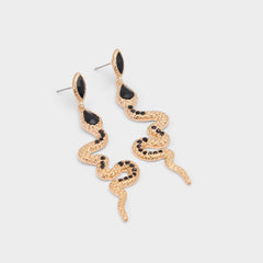 Snakes in Black Gold Multi - Chandelier earrings