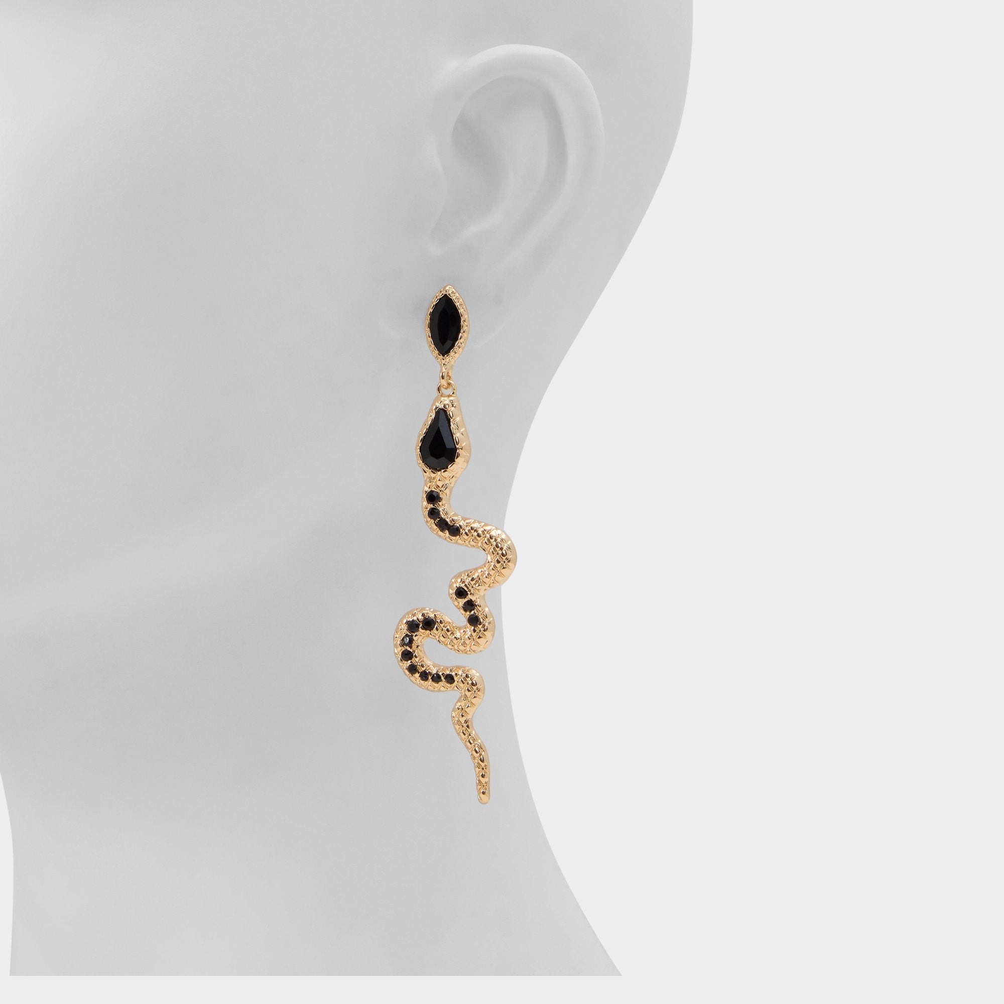 Snakes in Black Gold Multi - Chandelier earrings