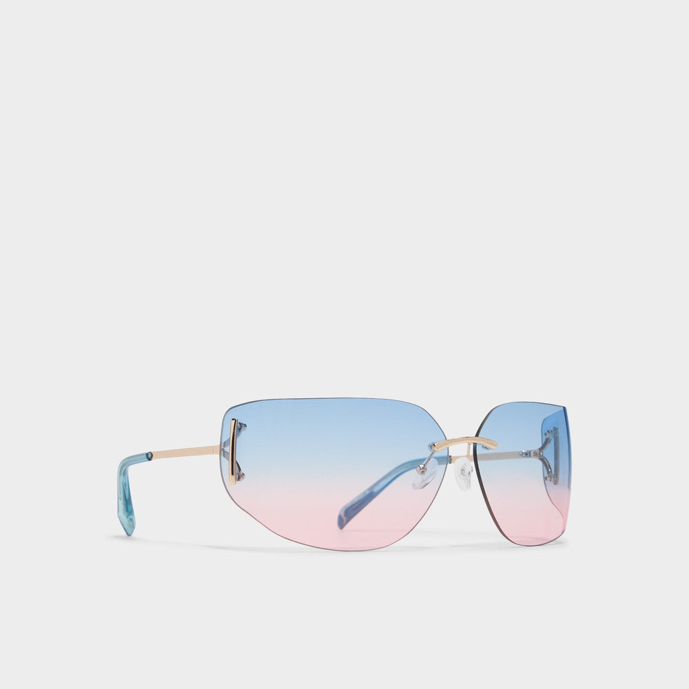 Pigowenx Light Blue Women's Square - Square sunglasses