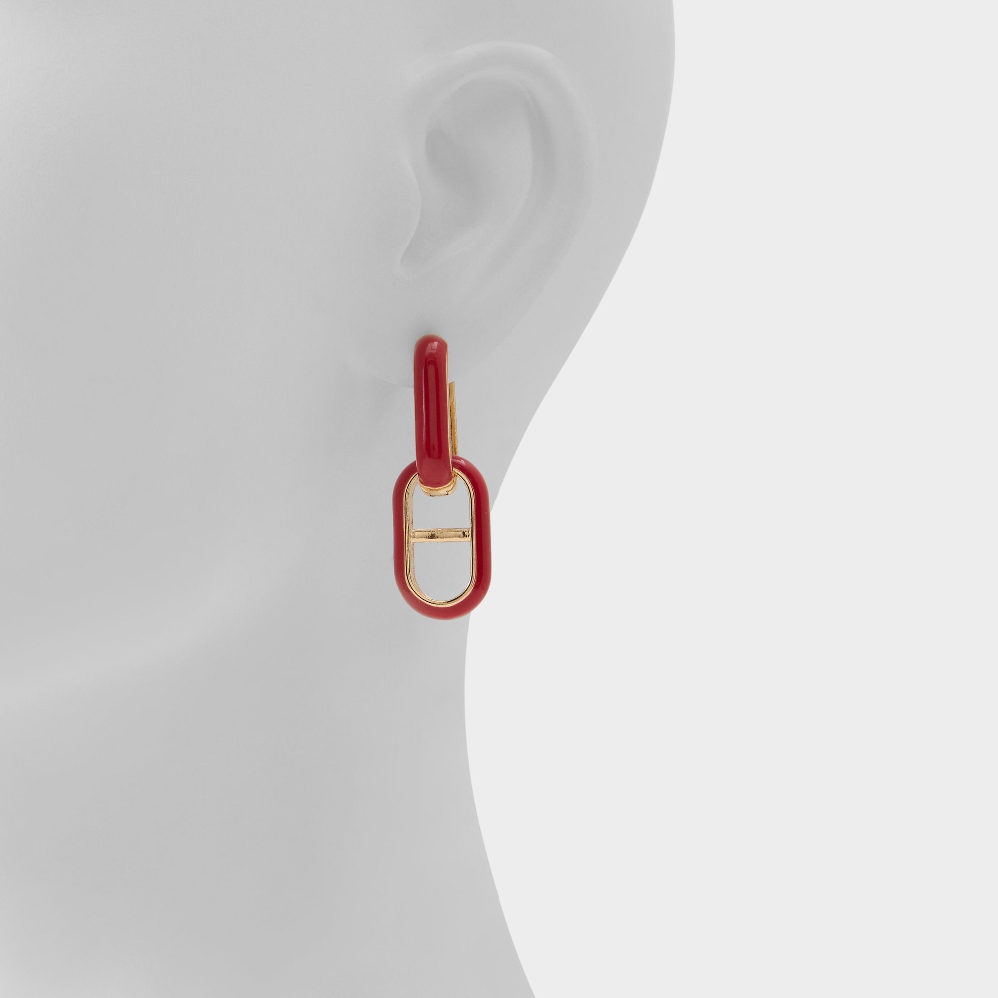 Alalaegyn in Red - Hoop earrings