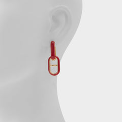 Alalaegyn in Red - Hoop earrings