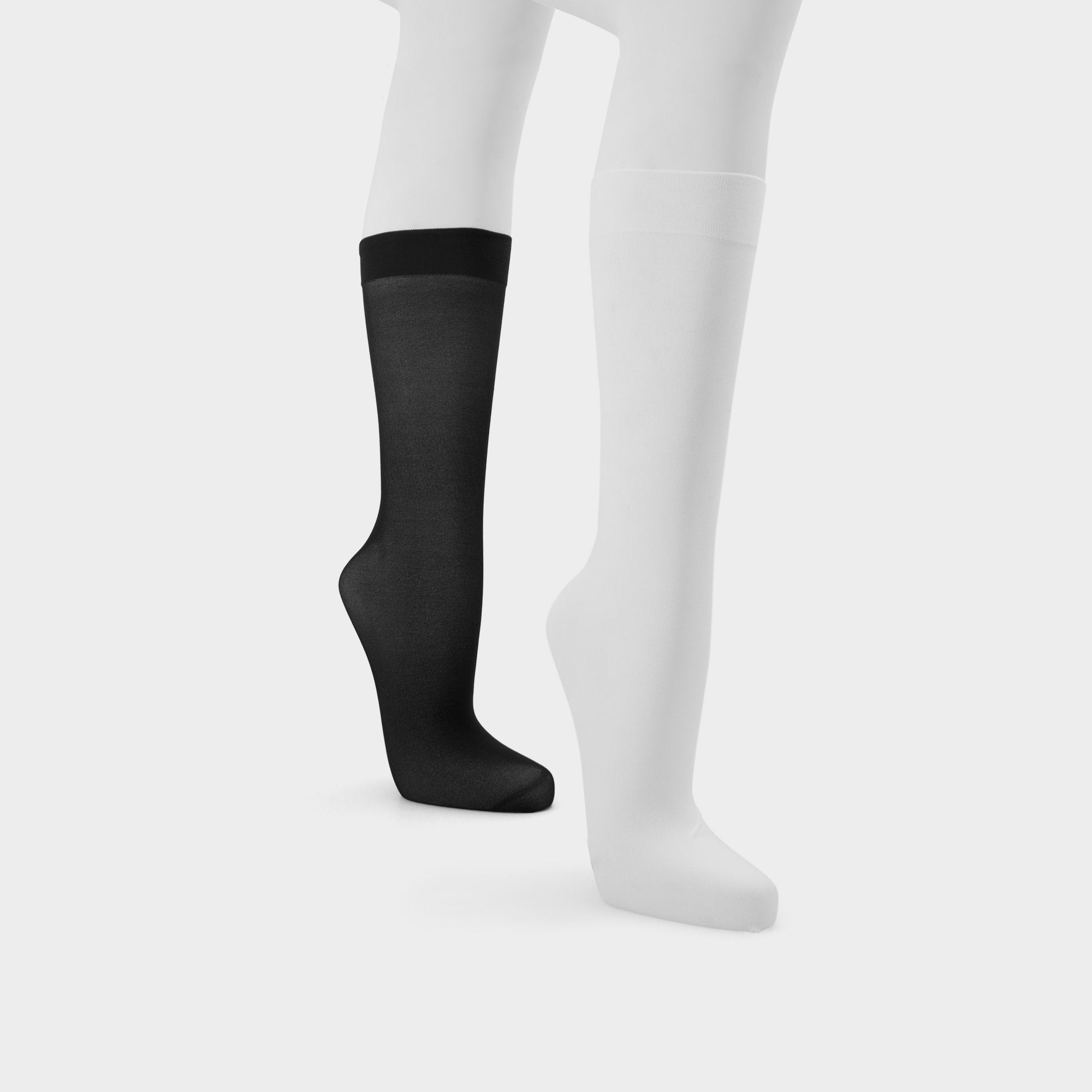 Sleekstep in Black White - Knee high socks