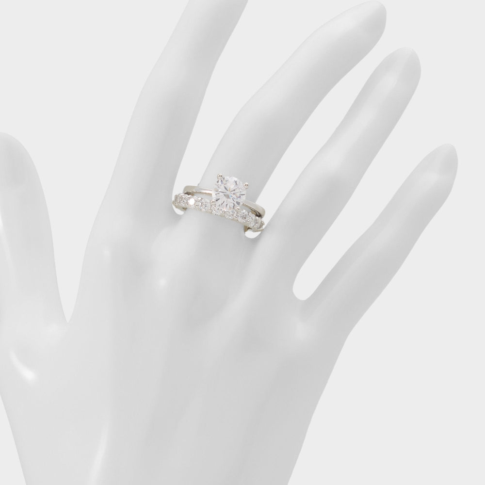 Roundsparkles in Silver Clear Multi - Ring